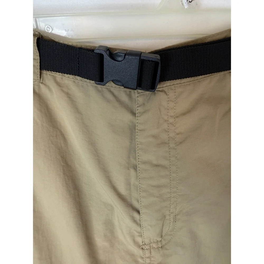 Magellan Outdoors Fish Gear Men's Zip-Off Cargo Pants Water Repellent Size L Tan